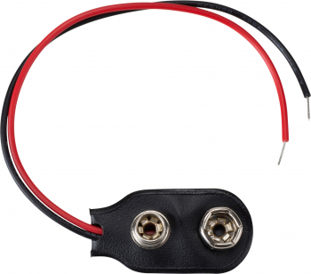 Conector borna pentru baterie 9V elSales ELS-CBB9 cu fire negru 