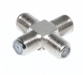 Conector coaxial cu 4 capete elSales ELS-CCC argintiu 