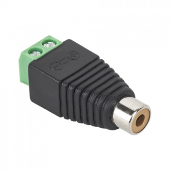 Conector RCA mama pentru montaj pe fir cu rigleta prindere cu suruburi High Quality 