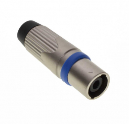 Conector Speakon mama profesional elSales ELS-CS4PM metalic 4 poli prindere pe cablu argintiu 