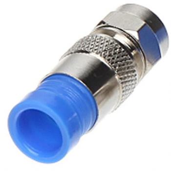 Conector Tip F prin compresie elSales ELS-MFC argintiu/albastru 