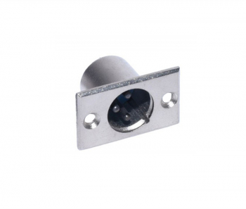 Conector XLR Tata pe placa elSales ELS-CXT din metal argintiu 
