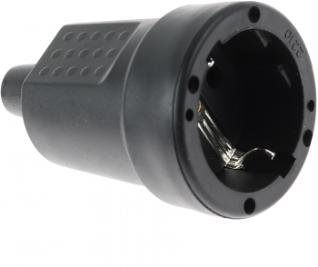 Cupla stecher cauciucata elSales ELS-CSC 220V 16 A negru 
