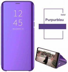 Husa iPhone XS Max Mov Clear View Flip Oglinda 