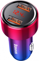 Incarcator auto Baseus Magic Series 2 USB 6 A 45 W incarcare Dual QuickCharge 3.0 afisare voltaj digital multicolor 