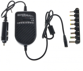 Incarcator auto cu tensiune reglabila pentru laptop-uri elSales ELS-JT-80 putere maxima 80 W 8 conectori negru 