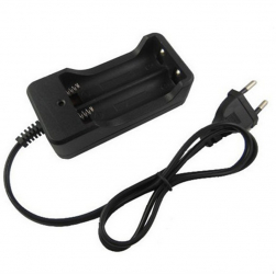 Incarcator Pentru 2 Acumulatori 18650 Afisare LED Oprire Automata Negru 