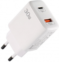 Incarcator rapid cu USB 3.0 si USB-C elSales ELS-IPD30 Power Delivery Putere 30 W alb 