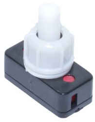 Intrerupator pentru Veioza elSales ELS-PBS-241225 Cleme pentru Fixare Dimensiuni 24x12x25mm Design Ergonomic Alb 