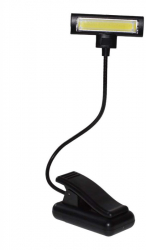 Lampa de Carte elSales ELS-LAMP-3XR3 Clips pentru Fixare Brat Mobil Lumina LED Alimentare cu Bateri Negru 