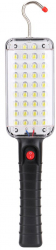 Lampa lucru cu 34 LED-uri elSales ELS-859 cu prindere magnetica acumulator integrat agatatoare negru 