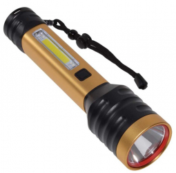 Lanterna elSales T-50 cu LED CREE 30 W LED COB lateral carcasa metalica auriu 