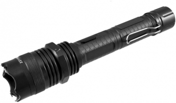 Lanterna reincarcabila cu electrosoc elSales ELS-1108 3 tipuri de iluminat carcasa metalica negru 