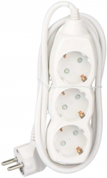 Prelungitor Cu Ceramica 3 Prize 3 Metri 1500 W 16 A 250 V Alb 