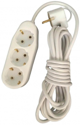 Prelungitor Cu Ceramica 3 Prize 7 Metri 1500 W 16 A 250 V Alb 