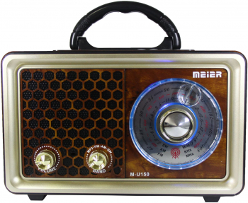 Radio Portabil Cu Acumulator Integrat USB MicroSD Radio FM/AM/SW Negru