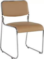 Scaun conferinta piele ecologica maro BULUT 