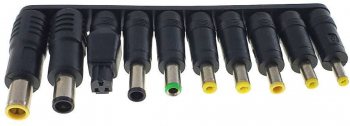 Set 10 conectori pentru incarcare laptop elSales ELS-10con 5.5 x 2.1 mm negru 