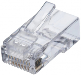 Set 10 conectori plastic UTP-FTP elSales ELS-CPU CAT6 transparent 