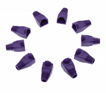 Set 10 protectii pentru conector UTP RJ45 elSales ELS-PMUM material plastic mov 