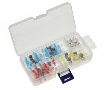 Set 100 de tuburi termocontractabile conectori cu inel de cositor elSales ELS-CIC1 marimi diferite multicolor 