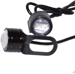 Set doua LED-uri Auto cu suport elSales ELS-LRG diametru 23 mm alimentare 12 Volti putere 9 W galben 