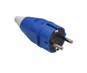 Stecher Universal Manson Cauciucat Tensiune 250 V Usor de montat Design Ergonomic Albastru 