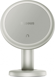 Suport Auto Magnetic Baseus Montare pe Bord Reglabil 360 and deg Dimensiuni Reduse Alb 