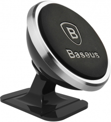 Suport magnetic pentru telefon Baseus 360-Degree fixare prin lipire pe orice suprafata argintiu 