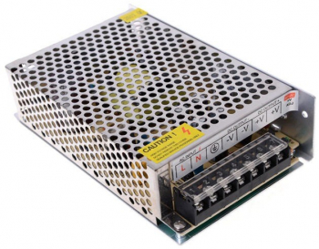 Sursa de alimentare metalica elSales ELS-SAM60 12 V 5 A cu alimentare la 220 V argintiu 