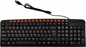 Tastatura universala elSales ELS-K-5 123 taste functii multimedia negru 