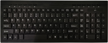 Tastatura universala fara fir elSales ELS-3680 117 taste scurtaturi multimedia negru 