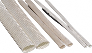 Tub Termorezistent din Fibra de Sticla Dimensiuni 3mm x 100cm Temperatura de operare -60 and deg C - 648 and deg C Non-coroziv Flexibil Alb 