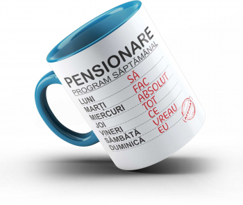 Cana cu mesaj PENSIONARE 
