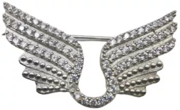 Brosa Argint 925 Aripi cu Zirconii 