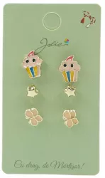 Set 3 Perechi Cercei Briosa Stea Fluture 