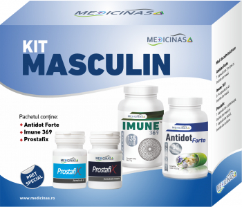 3 x Kit Masculin - pentru sustinerea imunitatii si refacerea celulara la barbati Medicinas 