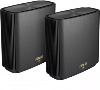Pachet 2x Sistem Wi-Fi Mesh ASUS ZenWifi AX XT8, AX6600, Procesor Quad-core, Tri-Band, Gigabit, MU-MIMO, OFDMA, Negru, 90IG0590-MO3A60 