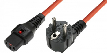 BLOCARE IEC C13 la R/A SCHUKO 1 00mm2 3M PORTOCALIU H05VV-F. 50 buc in fiecare cutie 