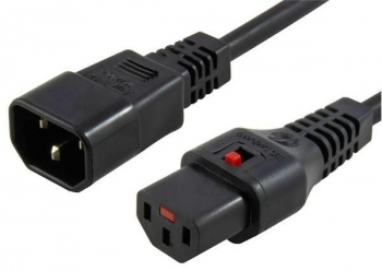 BLOCARE IEC C13 pana la C14 1 00 mm2 1M NEGRU H05VV-F.