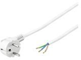 Cablu de alimentare 5m Schuko/Schuko in unghi deschis/capat deschis alb 3Gx1MM2 3 capete de cablu 