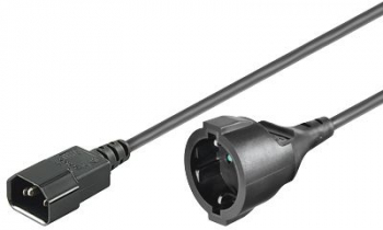 Cablu de alimentare C14 -Schuko MF 2m. 3Gx1MM2 10/16A 250V 