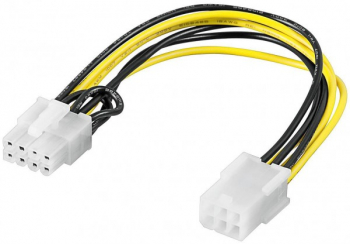 Cablu de alimentare intern PC PCI Express 6 pini - 8 pini 0 2m Cablu adaptor pentru PCI Express 