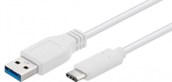 Cablu USB CA Gen1 1m alb pentru sincronizare si incarcare Rata de viteza la 5 Gbs 
