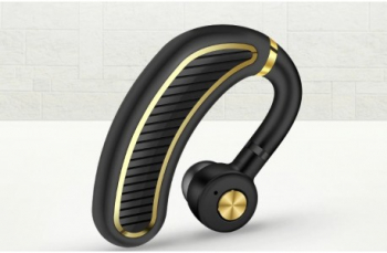 Casca Bluetooth Techstar® K21 Negru/Auriu Sunet HD Autonomie Mare Ultra Usor 