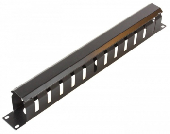 Gestionare cabluri 19 1U metal negru