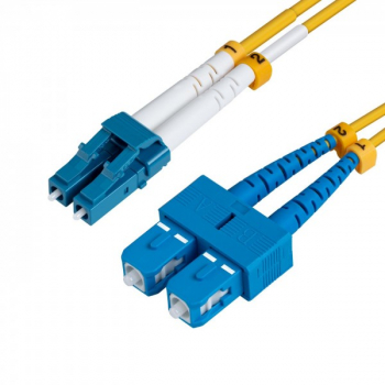 LC/UPC-SC/UPC 0 5 m OS2 SM Duplex LSZH OD 2 mm 0 3 db galben 