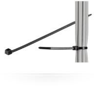 Legaturi de cablu 100 buc Negru 280 mm X 4 8 mm rezistent la UV Nailon rezistent la intemperii rezistenta la rupere 22 6 kg