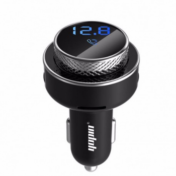 Modulator FM Techstar® GC16 NEGRU Quick Charge Bluetooth USB Micro SD Transmitator 