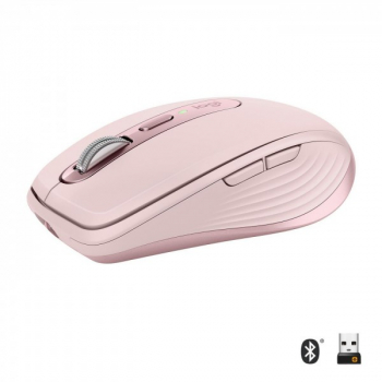 MX Anywhere 3 Compact Performance MX Anywhere 3 Compact Performance dreapta RF Wireless+Bluetooth 4000 DPI roz 